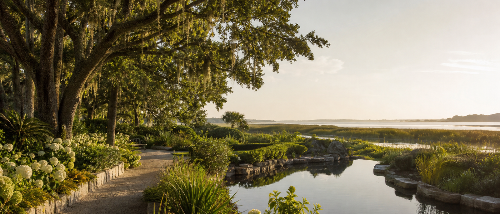 Lowcountry coastal garden